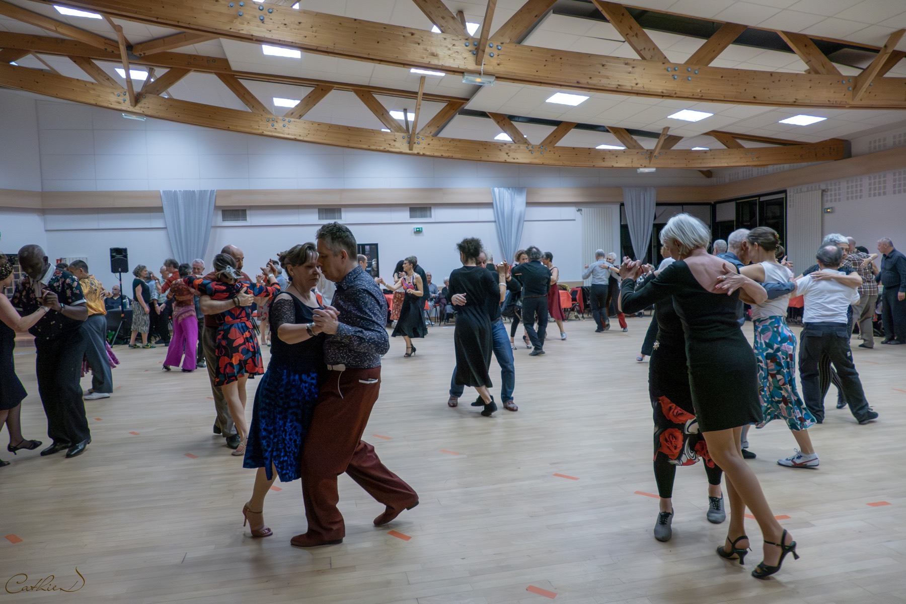 Piste de danse pendant les Nuits du Tango